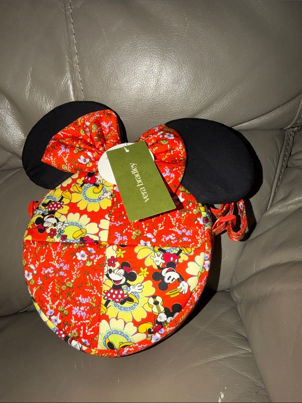 Mickey & Minnie Petal Multi Collection Minnie Mouse Crossbody Bag with ears